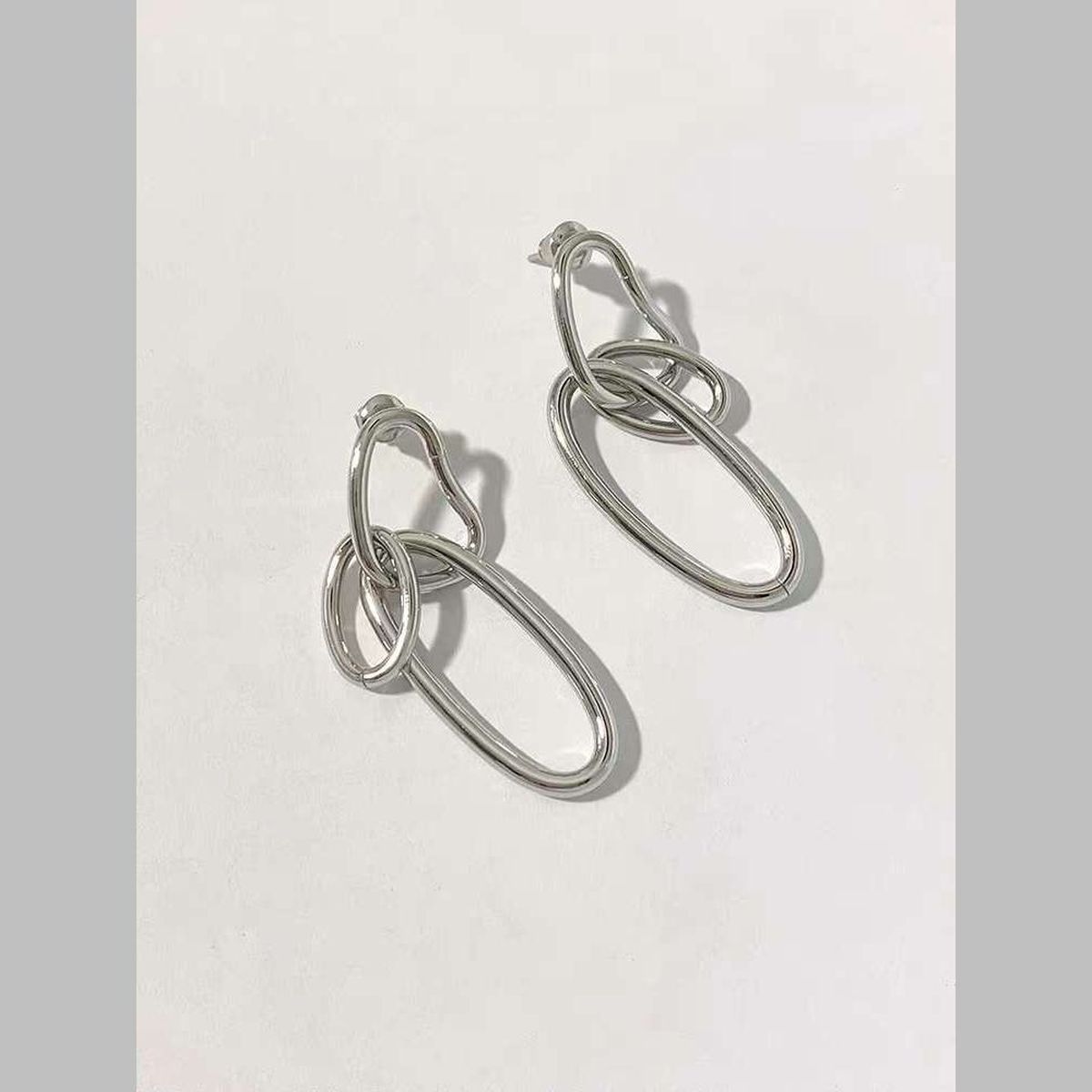 Chain Silver Anti Tarnish Dangler Drop Earring For Women Bulk