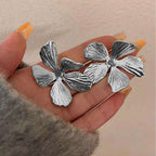 Folded Flower 18K Gold Anti Tarnish Stud Earring For Women Bulk