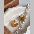 Filigree 18K Gold Anti Tarnish Hoop Earring For Women Bulk