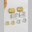 Square 18K Gold Anti Tarnish Stud Earring For Women Bulk