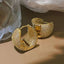 Triangle Cubic Zirconia 18K Gold Anti Tarnish Hoop Earring Women Bulk