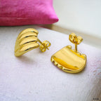 Simple 18K Gold Anti Tarnish Stud Earring For Women Bulk