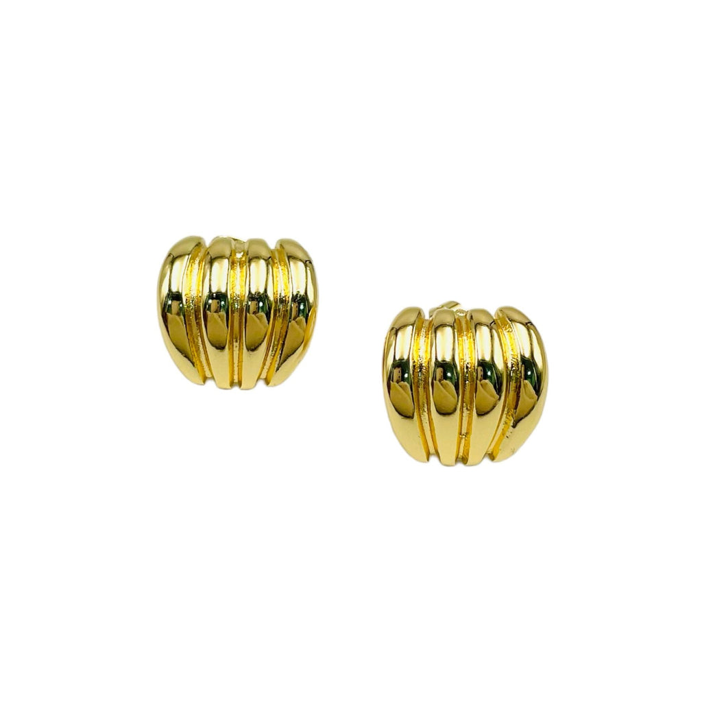 Simple 18K Gold Anti Tarnish Stud Earring For Women Bulk