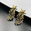 Star Filigree CZ 18K Gold Anti Tarnish Dangler Earring Bulk