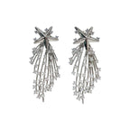 Star Filigree CZ 18K Gold Anti Tarnish Dangler Earring Bulk
