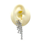 Pear Drop Solitaire CZ 18K Gold Anti Tarnish Dangler Earring Bulk