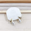 Two Tone Dual Drop 18K Gold White Pearl Anti Tarnish Stud Drop Earring For Women