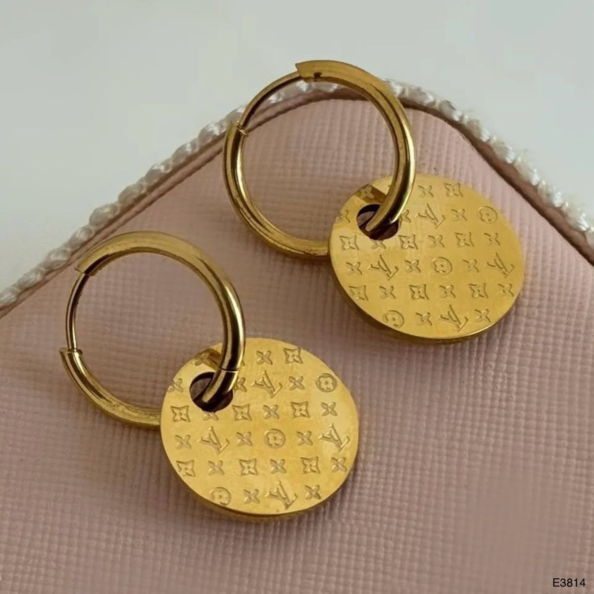 Clover Flower Stainless Steel Gold Plated Anti Tarnish Drop Earring Bulk