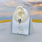 Curly Two Tone Layer 18K Gold Silver Anti Tarnish Dangler Tassel Earring For Women