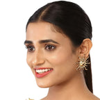 Sun 18K Gold Anti Tarnish Stud Earring For Women Bulk