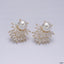 Marquise CZ Pearl White 18K Gold Anti Tarnish Stud Earring Bulk