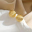Half Round 18K Gold Anti Tarnish Stud Earring For Women Bulk
