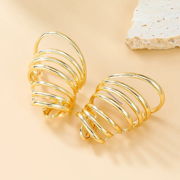 Swirl 18K Gold Ear Cuff Earring For Women Bulk Main image