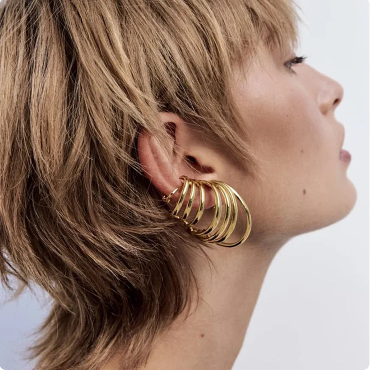 Swirl 18K Gold Ear Cuff Earring For Women Bulk