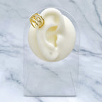 Joint Link 18K Gold CZ Anti Tarnish Ear Cuff Stud Earring Bulk