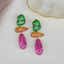 Geometric Shape Multi 18K Gold Anti Tarnish Dangler Drop Earring Bulk