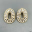 Baguette Oval 18K Gold Cubic Zirconia Anti Tarnish Stud Earring Bulk