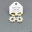 Flower White 18K Gold Pearl Anti Tarnish Dangler Drop Earring Bulk