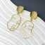 Face Mask 18K Gold Anti Tarnish Dangler Earring For Women Bulk