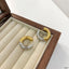 Two Tone Round 18K Gold Silver Anti Tarnish Hoop Earring Women Bulk