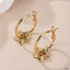 Star 18K Gold Anti Tarnish Hoop Dangler Earring For Women Bulk