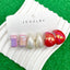 Rectangle Drop Red White Pink Acrylic Hoop Earring Pack Of 3 Bulk