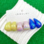 Drop Blue White Yellow Acrylic Hoop Earring Pack Of 3 For Women Bulk