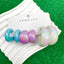 Drop Green Purple White Acrylic Hoop Earring Pack Of 3 For Women Bulk