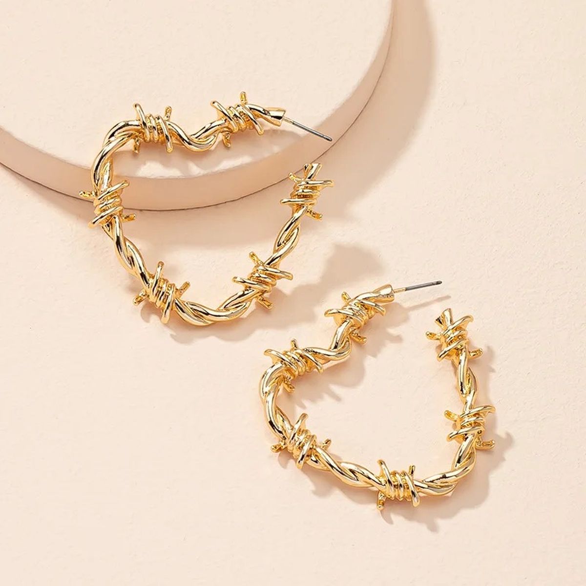 Hig Heart 18K Gold Anti Tarnish Hoop Earring For Women Bulk