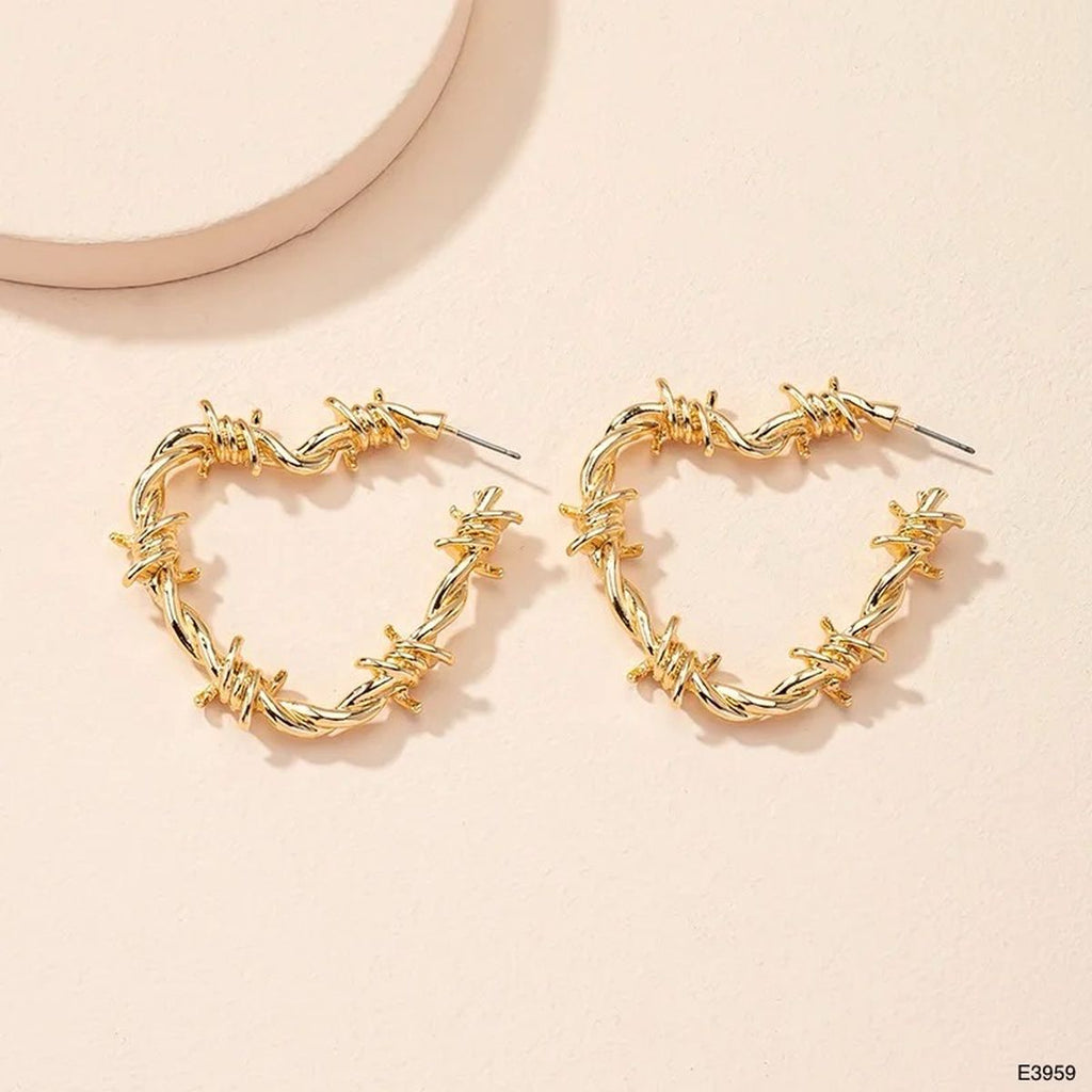 Hig Heart 18K Gold Anti Tarnish Hoop Earring For Women Bulk