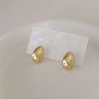 Small Paisley 18K Gold Cubic Zirconia Anti Tarnish Stud Earring Bulk