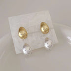 Small Paisley 18K Gold Cubic Zirconia Anti Tarnish Stud Earring Bulk