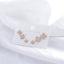 Square Clover Gold Mother Of Pearl Stainless Steel Stud Earring Bulk