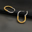 18K Gold Silver Anti Tarnish Oval Hoop Earring For Women Bulk