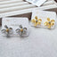 Flower 18K Gold Anti Tarnish Stud Earring Women Bulk