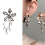 Spike Flower Cubic Zirconia 18K Gold Anti Tarnish Dangler Earring Bulk