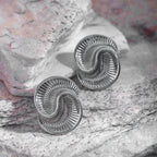 Wave Spiral 18K Gold Anti Tarnish Stud Earring For Women Bulk