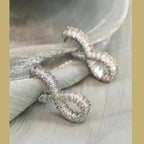 Infinity Baguette 18K Gold CZ Anti Tarnish Dangler Earring Bulk
