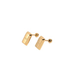 Tiny Glossy 18K Gold Stainless Steel Anti Tarnish Stud Earring Bulk