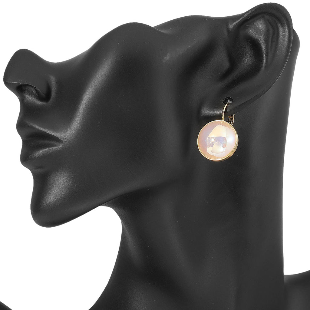 Heart Pearl White Gold Stainless Steel Anti Tarnish Stud Earring Bulk
