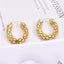 Chunky Round 18K Gold Stainless Steel Anti Tarnish Hoop Earring Bulk