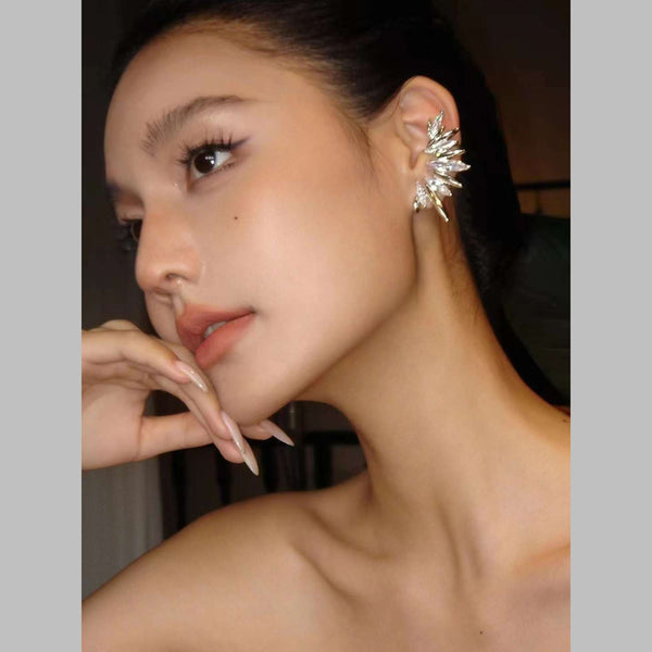 Spike Marquise CZ 18K Gold Anti Tarnish Ear Cuff Earring Bulk Secondary image