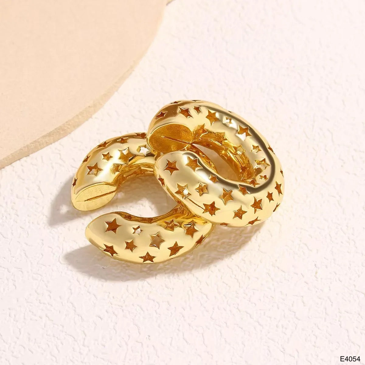 Star Stainless Steel 18K Gold Anti Tarnish Ear Cuff Earring Women Bulk