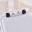 Dice White Silver Stainless Steel Anti Tarnish Stud Earring Bulk