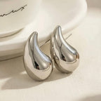 Tear Drop 18K Gold Anti Tarnish Stud Earring For Women Bulk