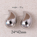 Tear Drop 18K Gold Anti Tarnish Stud Earring For Women Bulk