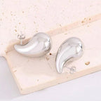 Tear Drop 18K Gold Anti Tarnish Stud Earring For Women Bulk