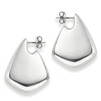 Glossy Pentagon 18K Gold Anti Tarnish Drop Stud Earring For Women