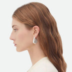 Glossy Pentagon 18K Gold Anti Tarnish Drop Stud Earring For Women
