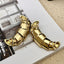 Croissant 18K Gold Stainless Steel Anti Tarnish Dangler Earring Bulk